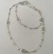 Vintage Silver Necklace Sautoir O. P. Orlandini Modernist 1960s 1970s Rare