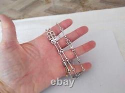 Vintage Silver Necklace Sautoir O. P. Orlandini Modernist 1960s 1970s Rare