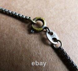Vintage Silver Necklace with Purple Stones