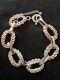 Vintage Solid Silver 800 Woven Mesh Bracelet