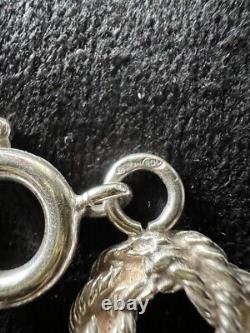 Vintage Solid Silver 800 Woven Mesh Bracelet
