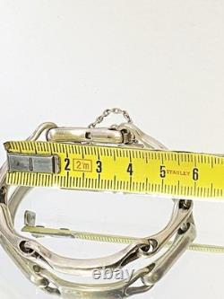 Vintage Solid Silver Bracelet Lapland Links and Bone-Shaped 30g (1940)