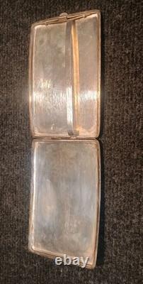 Vintage Solid Silver Cigarette Box Indochina Mid 20th Century