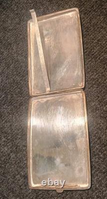 Vintage Solid Silver Cigarette Box Indochina Mid 20th Century