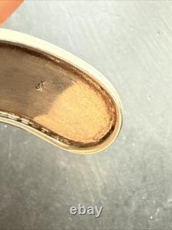 Vintage Solid Silver Gourmet Bracelet Art Nouveau Ethnic Bangle