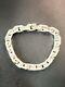 Vintage Solid Silver Gourmette Bracelet Tank Chain 1940 89g