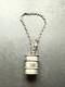 Vintage Solid Silver Keychain Barrel