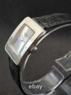 Vintage Solid Silver Tank Watch QUILBÉ Works Very Well