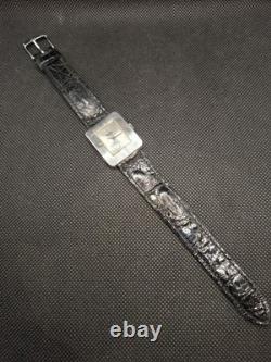 Vintage Solid Silver Tank Watch QUILBÉ Works Very Well