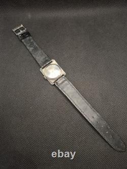 Vintage Solid Silver Tank Watch QUILBÉ Works Very Well