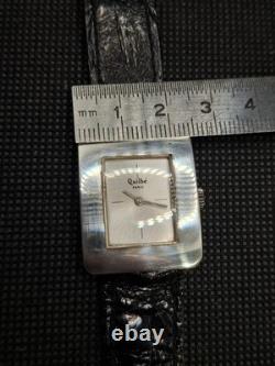 Vintage Solid Silver Tank Watch QUILBÉ Works Very Well