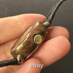 Vintage Solid Silver Wristwatch Silver Tank OBREY Mechanical