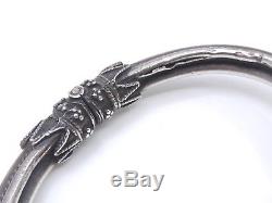 Vintage Sterling Silver Bangle Bracelet (2)
