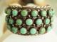 Vintage Sterling Silver Turquoise Navajo Cuff Bracelet By Tom Platero