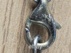 Vintage retro necklace with heavy pendant in solid 925 silver collectible