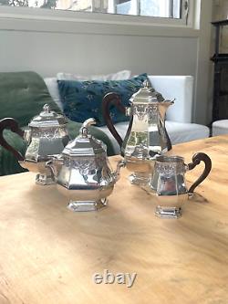 Vintage silver coffee and tea set by Christofle