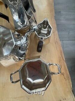 Vintage silver coffee and tea set by Christofle
