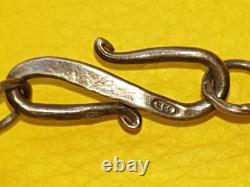 Vintage solid silver bead necklace, hallmarked 925, weight 85 g