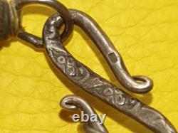 Vintage solid silver bead necklace, hallmarked 925, weight 85 g
