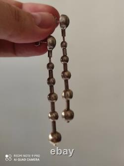 Vintage solid silver dangling earrings
