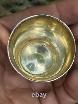 Vodka Cup & Russian Sterling Silver & Russia & Antique