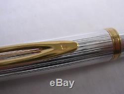 Waterman Fountain Pen Solid Silver Gold 18 C Old From Around 1980 Collection