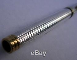 Waterman Fountain Pen Solid Silver Gold 18 C Old From Around 1980 Collection