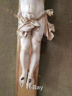 Wonderful Large Carved Christ Former Late 17th Early 18th