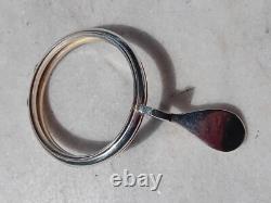 Xix, Beautiful Antique Lunula of Monstrance in Solid 925 Silver, Without Glasses