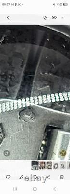 Zk17-Ancient bracelet in sterling silver 800 crab hallmark 58 g vintage jewelry