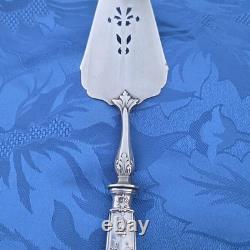 09l34 Ancienne Pelle A Tarte Manche Argent Massif Fourre Minerve Style Empire