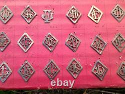 160 Monogrammes Argent Massif Lettres Ancien initiale Collection Art Deco silver 160 Monogrammes Argent Massif Lettres Ancien initiale Collection Art Deco silver