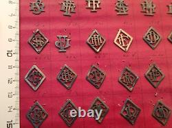 160 Monogrammes Argent Massif Lettres Ancien initiale Collection Art Deco silver 160 Monogrammes Argent Massif Lettres Ancien initiale Collection Art Deco silver