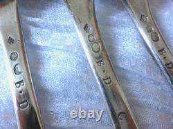 3 Couverts Anciens Argent Massif Voir Poincons