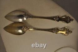 6 Cuilleres A Cafe Ancien Argent Massif Antique Silver Tea Spoons