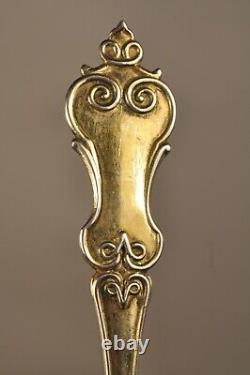 6 Cuilleres A Cafe Ancien Argent Massif Antique Silver Tea Spoons