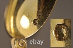 6 Cuilleres A Cafe Ancien Argent Massif Antique Silver Tea Spoons