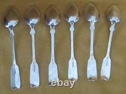 6 cuillères à café anciennes argent massif 925 Goehring Etats-Unis 1890/1920