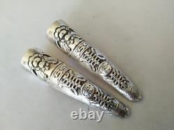 ANCIENNES BAGUE PROTÈGE ONGLE ARGENT MASSIF Chinese sterling silver nail guard