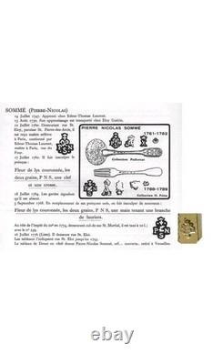 ANCIENNES CUILLÈRES ARGENT MASSIF VERMEIL 1789 XVIIIe Pierre Nicolas SOMMÉ