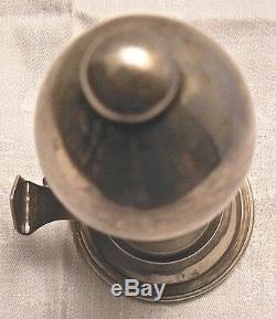 ANCIENNE BOUQUETIÈRE, soliflore de voyage en argent massif pour voiture ancienne
