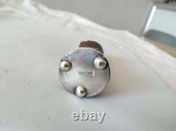 ANCIENNE GRANDE AMULETTE MAIN FIGA ARGENT MASSIF 900 MACASSAR sterling silver