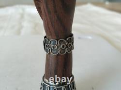 ANCIENNE GRANDE AMULETTE MAIN FIGA ARGENT MASSIF 900 MACASSAR sterling silver