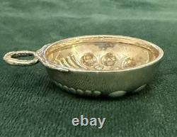 ANCIENNE TASTE VIN ARGENT MASSIF ANSE SERPENT FOND ANCIENNE PIÈCE MONNAIE 19eme