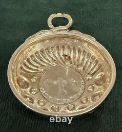 ANCIENNE TASTE VIN ARGENT MASSIF ANSE SERPENT FOND ANCIENNE PIÈCE MONNAIE 19eme