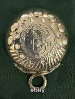ANCIENNE TASTE VIN ARGENT MASSIF ANSE SERPENT FOND ANCIENNE PIÈCE MONNAIE 19eme