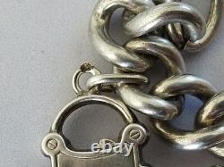 ANCIEN BRACELET A BRELOQUES ARGENT MASSIF 15 PENDENTIFS sterling charms 800