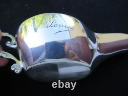 ANCIEN CANARD DE MALADE TASSE EN ARGENT MASSIF Hector Alfred MINERVE 79 g 15 cm