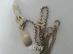 ANCIEN CLAVIER DE CHATELAINE ARLESIENNE XIXe BIJOU REGIONAL ARGENT MASSIF