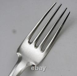 ANCIEN COUVERT CUILLERE ET FOURCHETTE EN ARGENT MASSIF 18EME POINCONS poids 133G